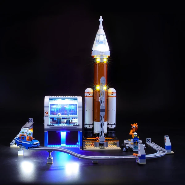 LEGO City Space Deep Space Rocket Launch Control 60228 with Toy Monorail 