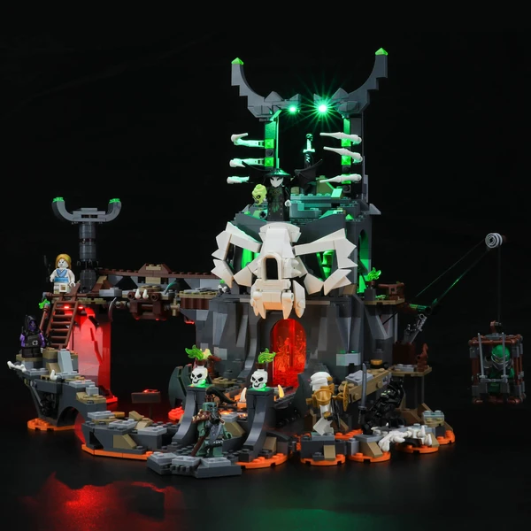 Enjoy The Breathtaking Battle With Lighting Lego Skull Sorcerer s Dung Lightailing