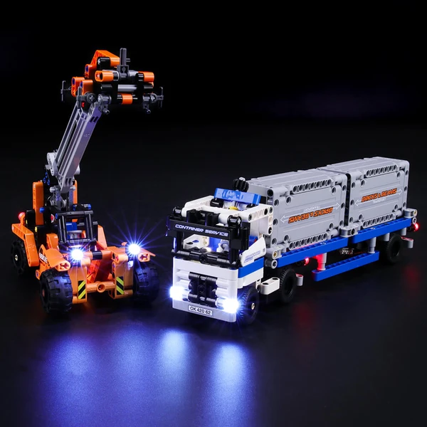 Add Shine To Rewarding Build And Play Experience of Lego Technic Conta Lightailing