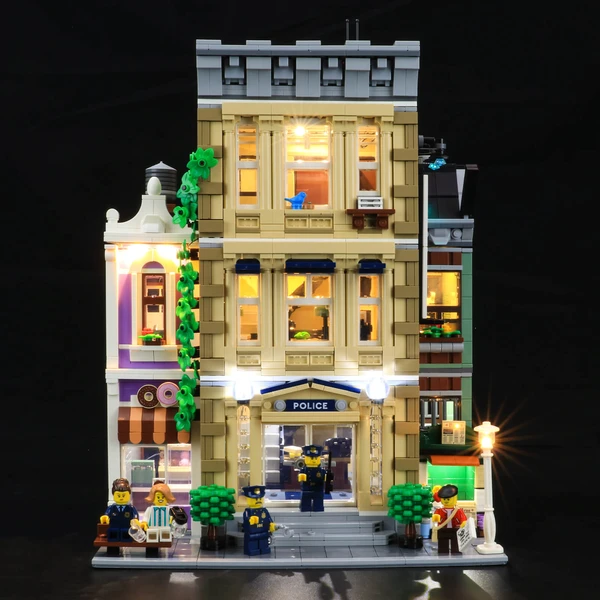 How to light up Lego Modular Buildings Collection 10278 Police