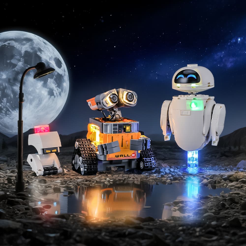Briksmax Light Kit For LEGO WALL-E and EVE #43279 | Briksmax