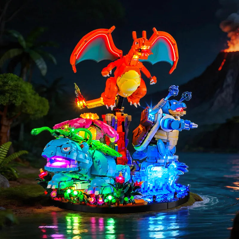 LEGO Venusaur, Charizard and Blastoise 72153 LED Light Kit