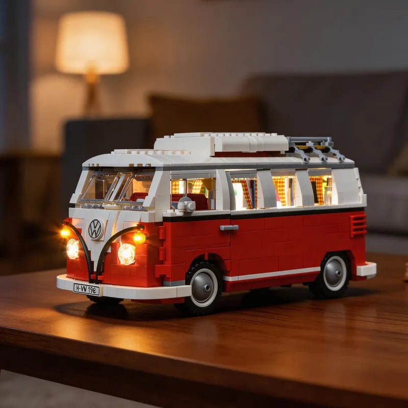 Briksmax Volkswagen T1 Camper Van Led Lighting Kit- Compatible with Lego 10220 Building Blocks Model- Not Include The Lego Set