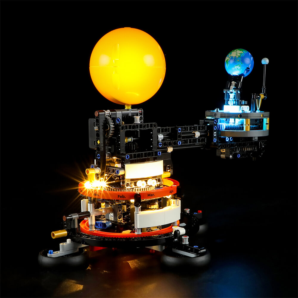 milky planet 黒 セット Light Kit For LEGO Planet Earth and Moon in Orbit 42179