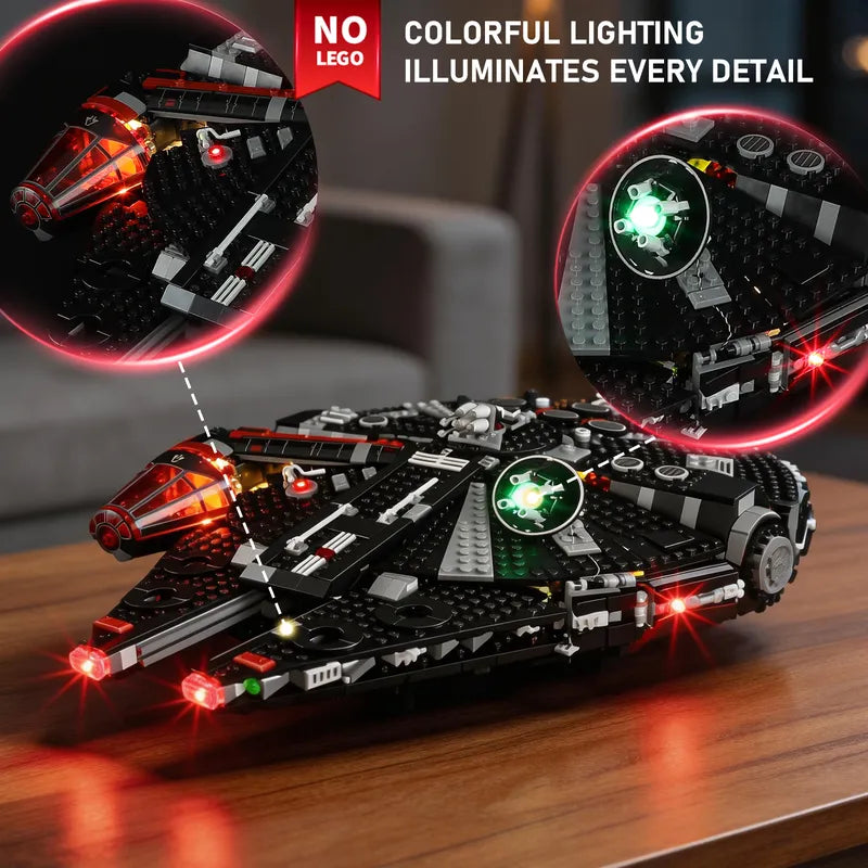 Light Kit For The Dark Falcon 75389-Briksmax – Lightailing