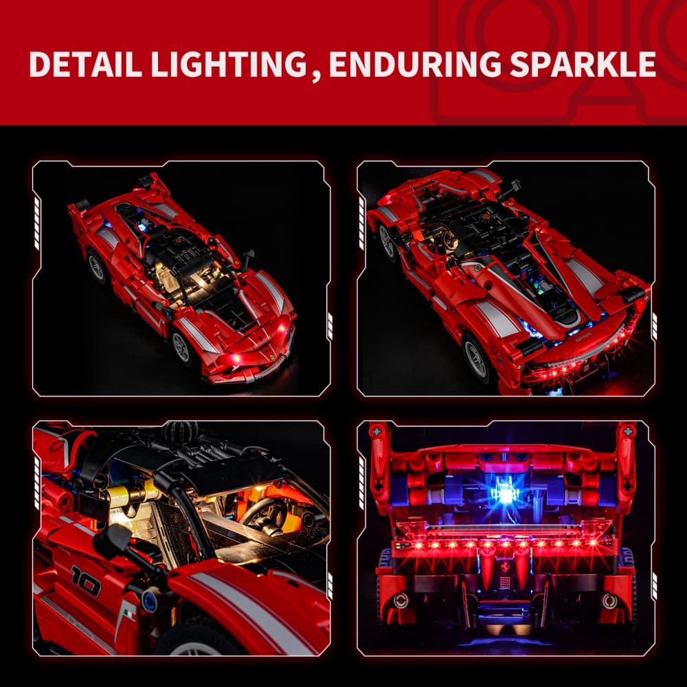 Briksmax 2.0 Light Kit For Ferrari FXX K #42212 | Lightailing