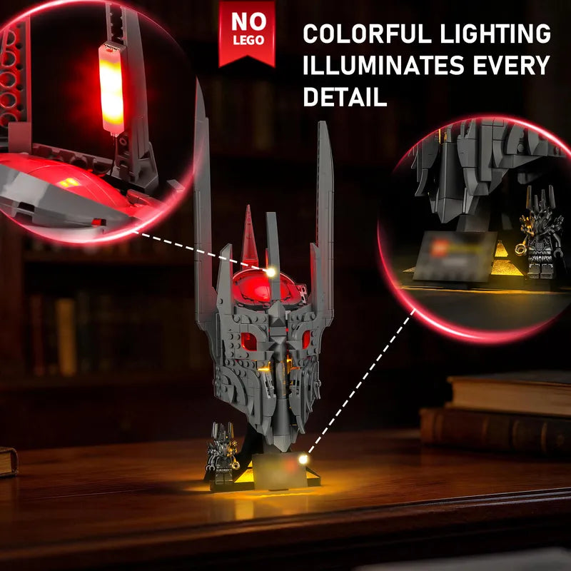 LEGO The Lord of the Rings: Sauron's Helmet 11373 LED Light Kit