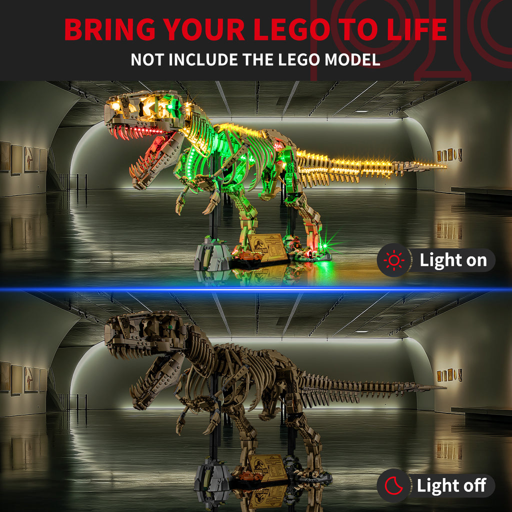 BriksMax 2.0 Light Kit for LEGO Dinosaur Fossils: T. Rex 76968