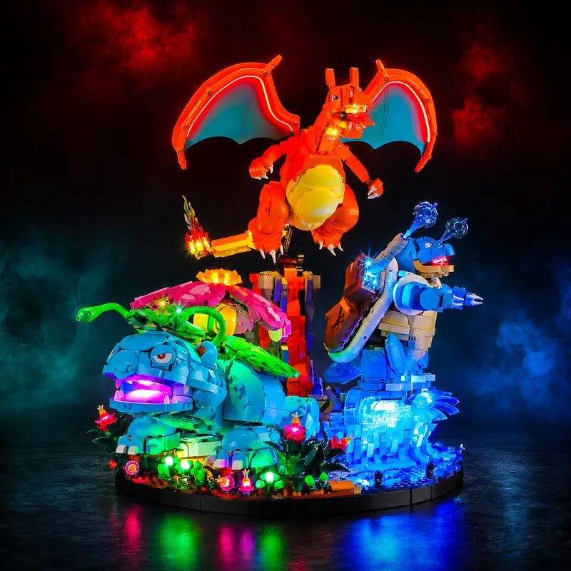 LEGO Venusaur, Charizard and Blastoise 72153 LED Light Kit