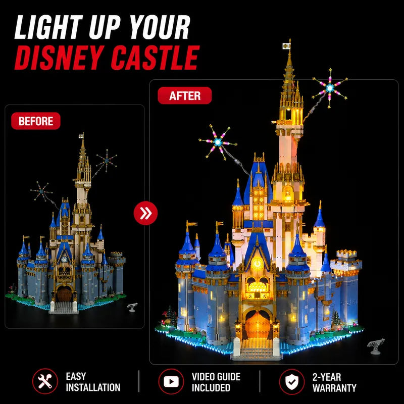 Briksmax Light Kits For LEGO Disney Castle 43222 | Briksmax