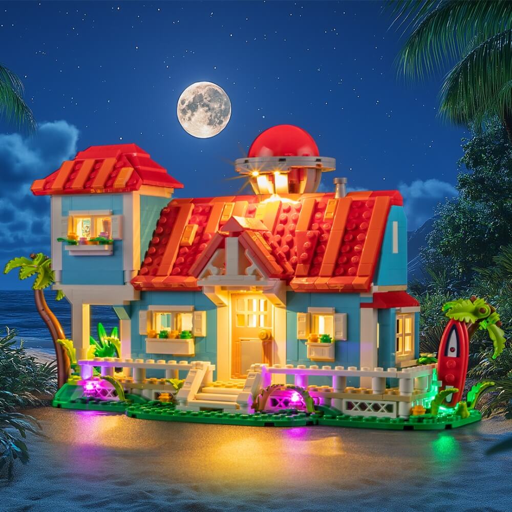 Light Kit for LEGO Lilo & Stitch Beach House 43268 – LED Lights