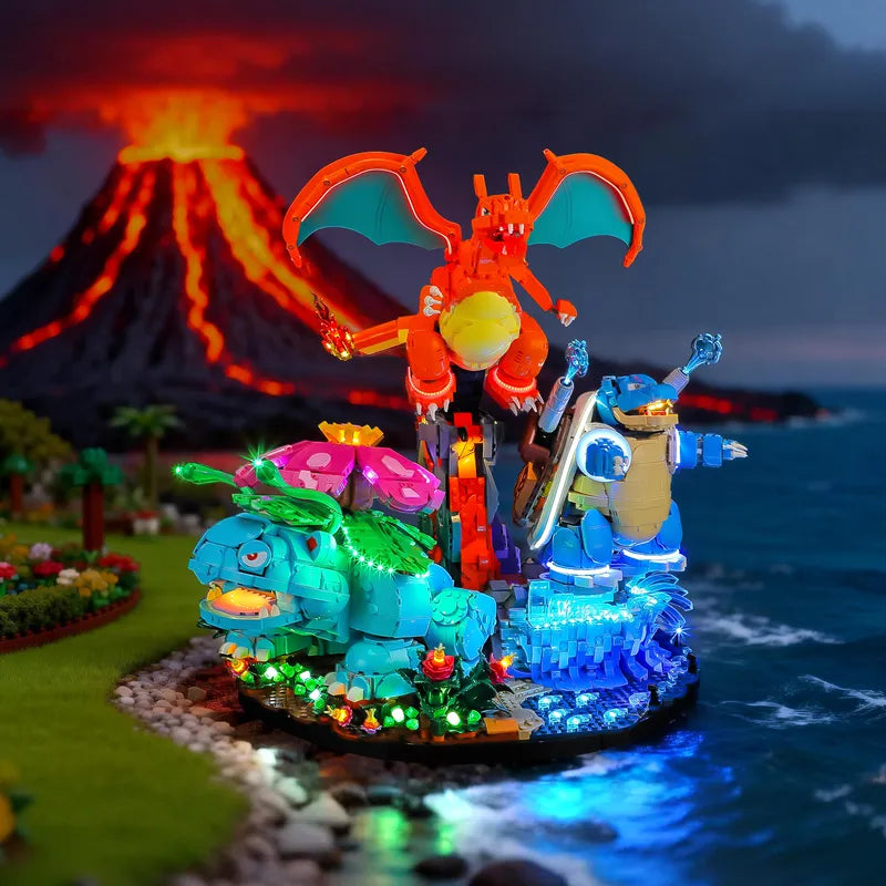 LEGO Venusaur, Charizard and Blastoise LED Lighting Kit | Pokémon