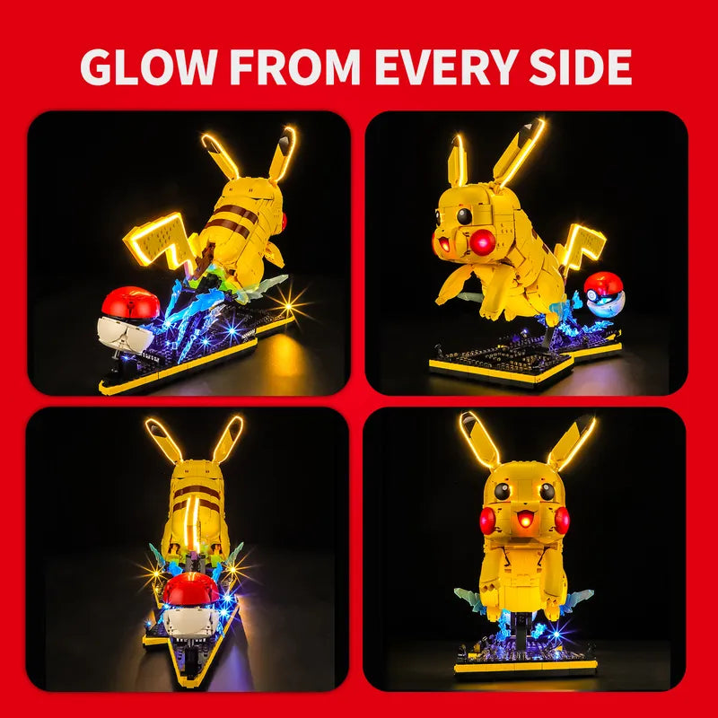 LEGO Pikachu and Poké Ball LED Lighting Kit | Pokémon Display