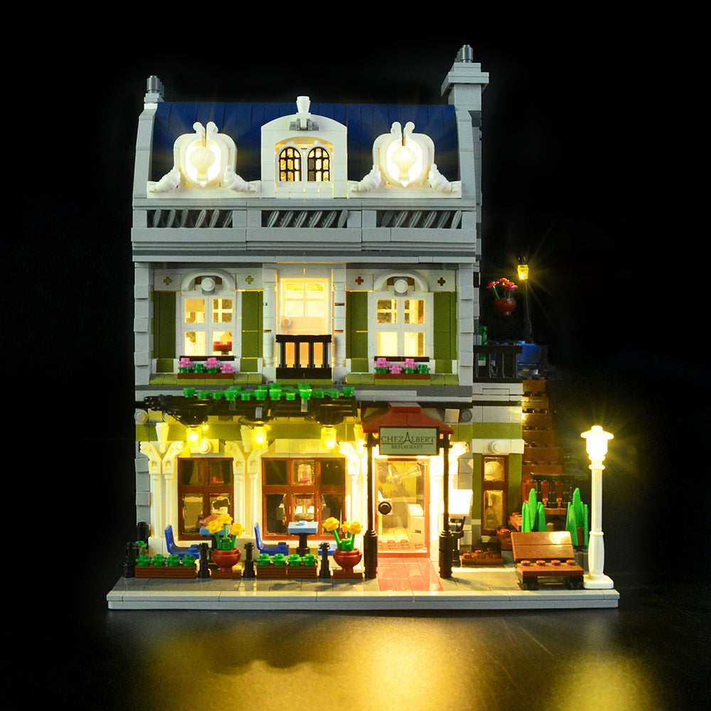 i aften Unødvendig kom over Lego Creator 10243 Parisian Restaurant Light Kit | Lightailing Lego light  kit