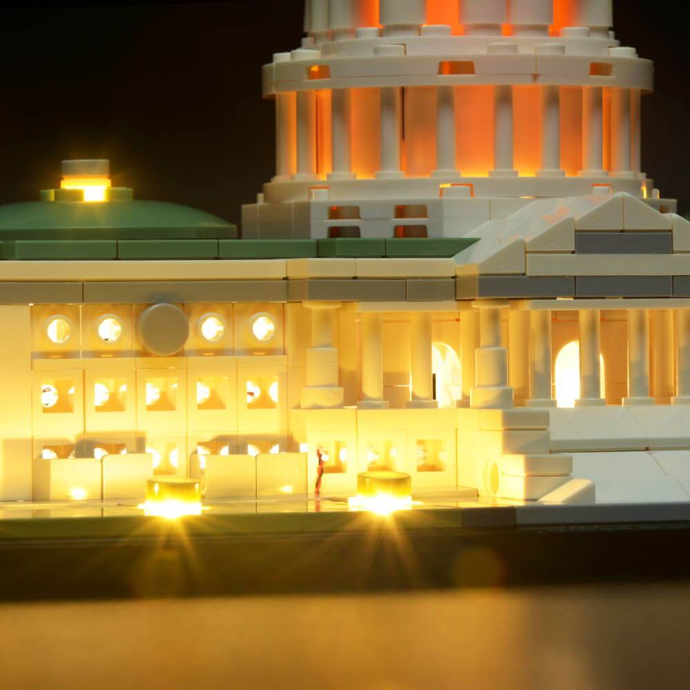 Architecture Capitol Hill Lego Congress Building BriksMax Light Kit
