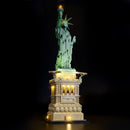lego architecture statue of liberty 21042 with lights