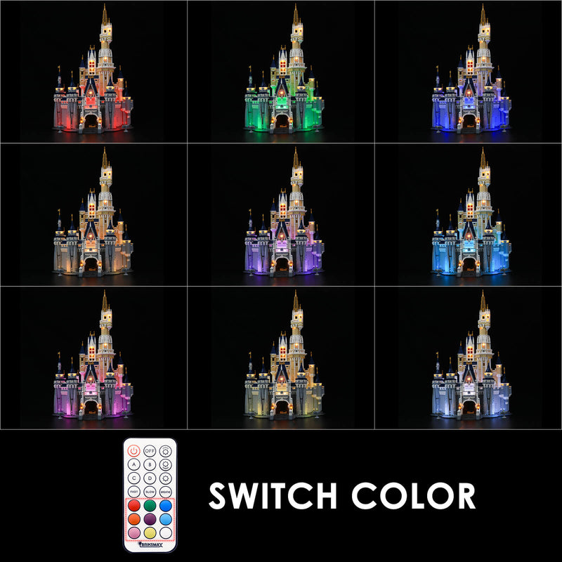 switch color for the disney castle 71040