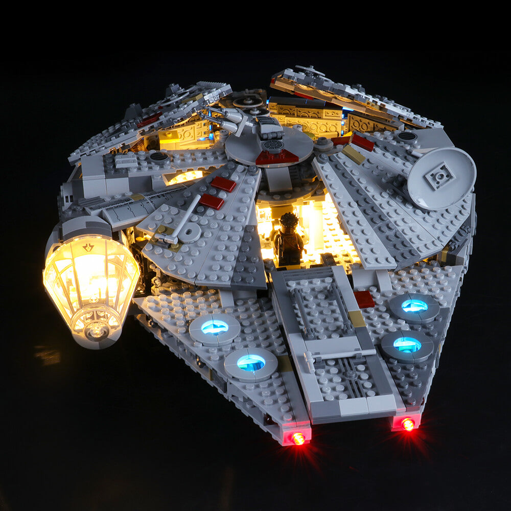 DALDED LED Light Kit for Lego Millennium Falcon 75257, Compatible with Lego  75257, Lighting Your Toy for Millennium Falcon - Without Model (Not