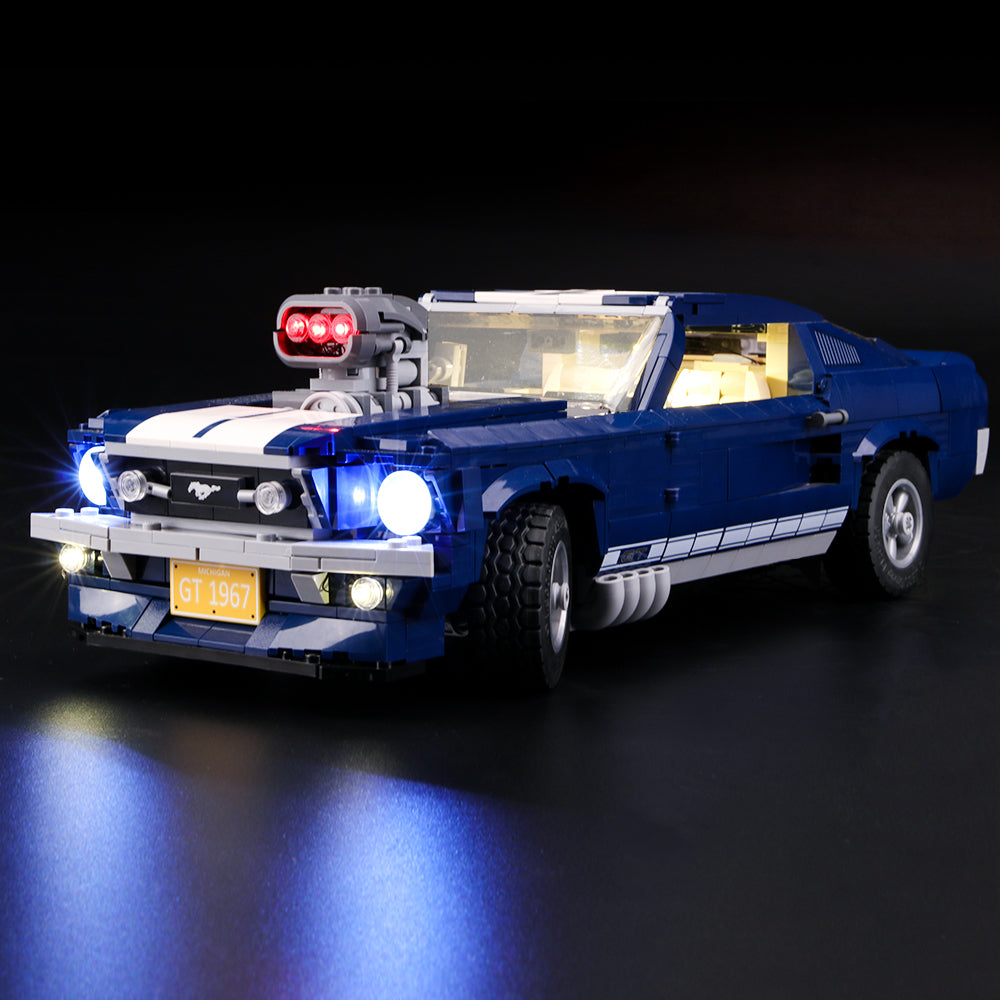 Bright Up Ford Mustang 10265 Lego Set with Lightailing Light Kits