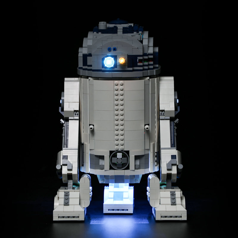 backside of the R2-D2 75308 Moc 