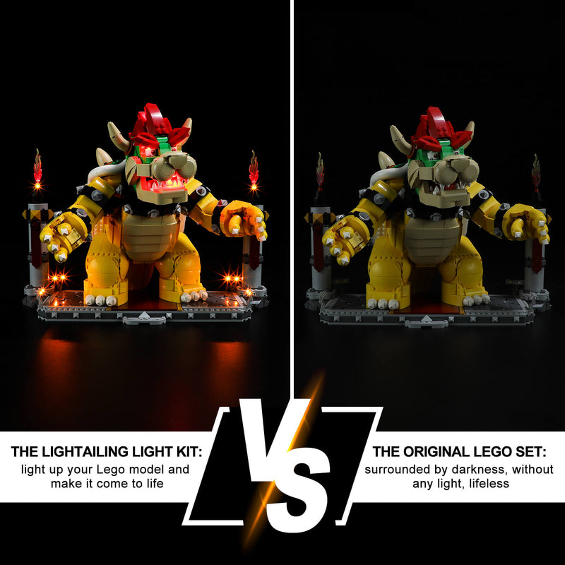 Lego The Mighty Bowser 71411 night mode