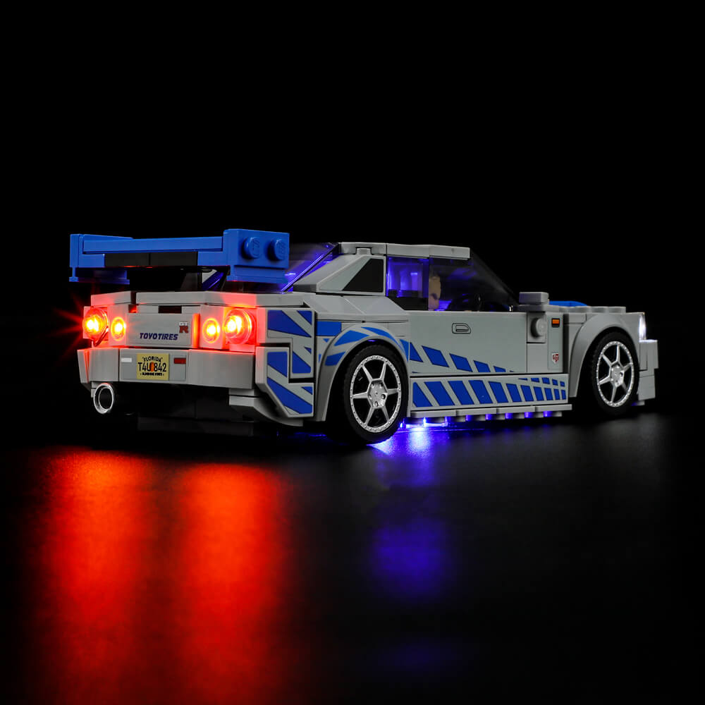  BrickBling LED Light Kit for Lego Speed Champions Fast &  Furious Nissan Skyline GT-R (R34) Toy Car Building Set, Blue Underglow  Lights for Lego 76917 (No Model) : Toys & Games
