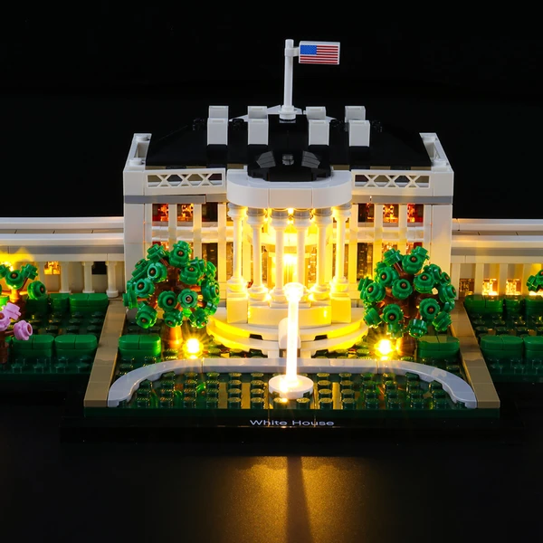 Recreate The World-Famous Residence: Lighting Lego The White House 21054