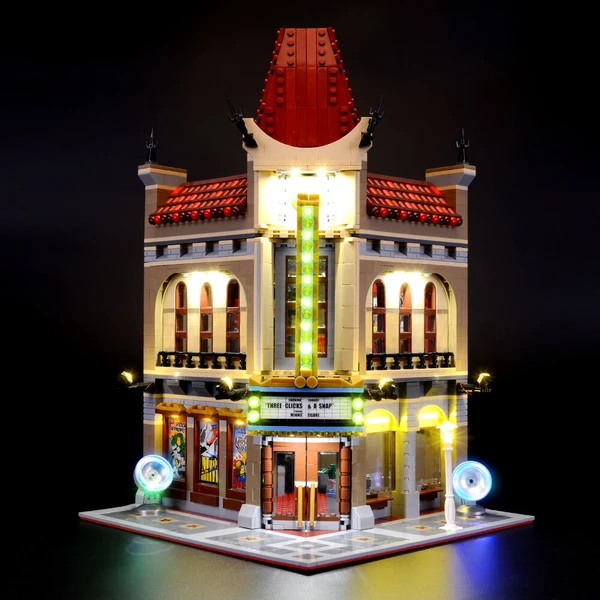 How To Build The Classic Lego Creator Palace Cinema 10232 Set With Light?