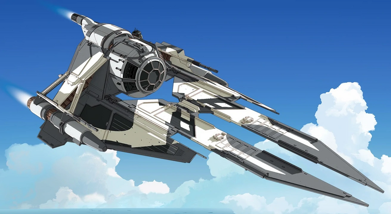 Star Wars Resistance The Lighting Imperial Black Ace TIE Interceptor Lightailing