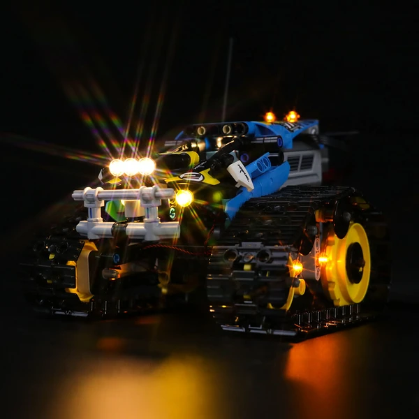 Wonderful Lighting Experience Of The High-Powered Lego Technic Remote-Controlled Stunt Racer 42095
