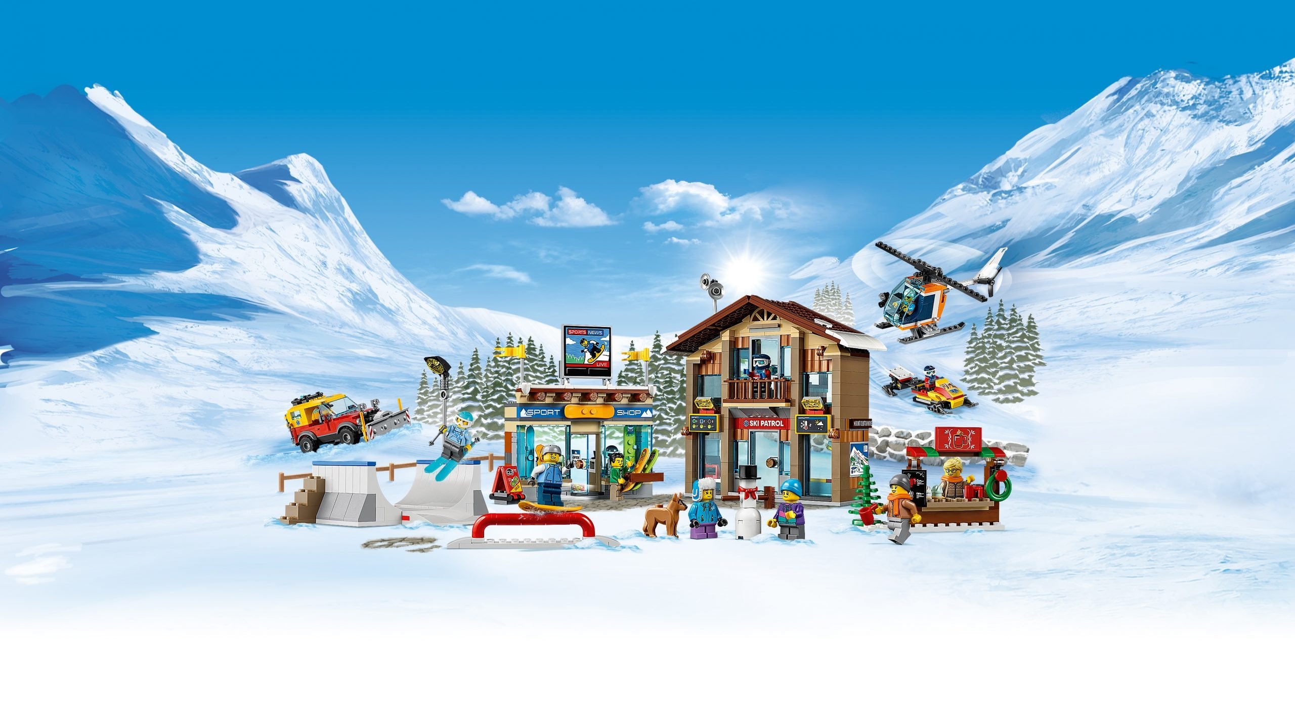 Dazzling Lights of Lego Ski Resort 60203
