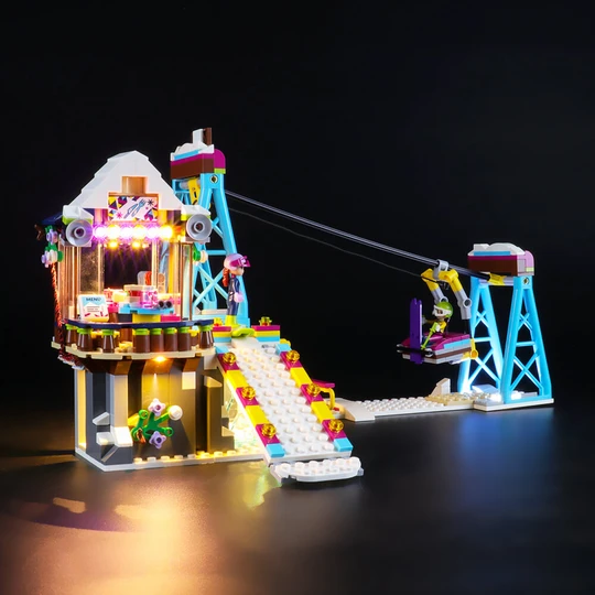 Lego Fun With Lighting Snow Resort Ski Lift 41324 Set
