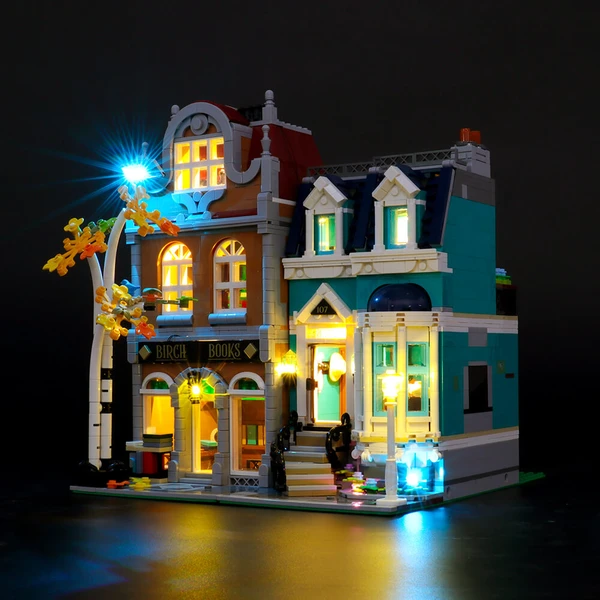 Expand Your Modular Building Collection With This Lighting NEW Bookshop 10270 Set