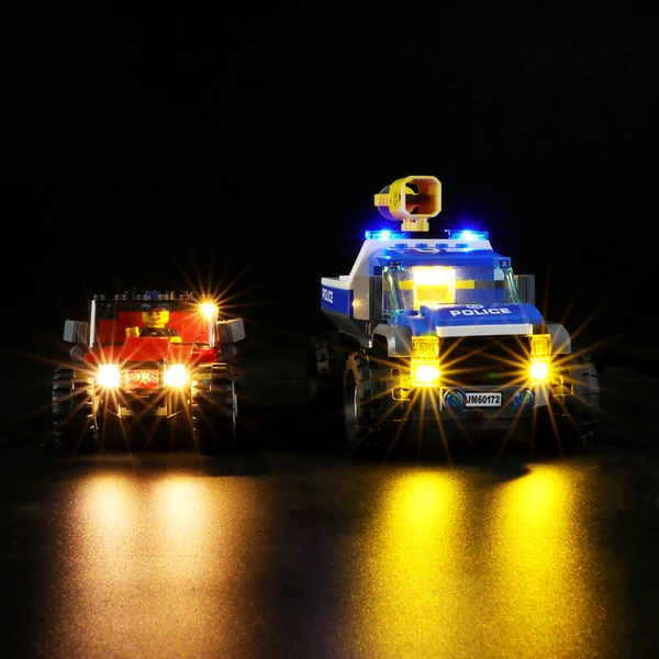 Create The Lighting Lego City Set The Dirt Road Pursuit 60172!