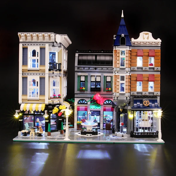 The Wonderful Build Experience With Lighting Lego Assembly Square 10255
