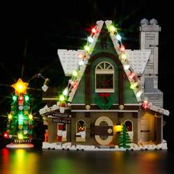 Lighting Colorful Cottage Lego Elf Club House 10275