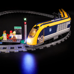 The Lighting Build Of City Passenger Train 60197 Set