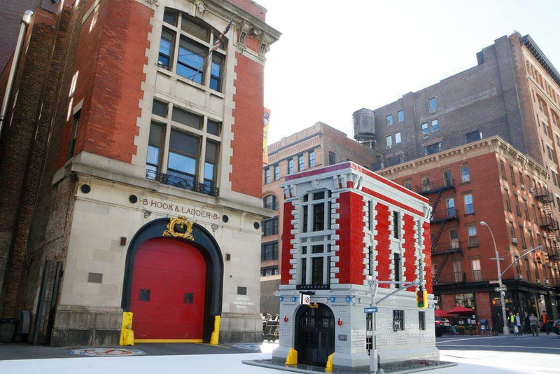 Create the Famous Firehouse Headquarters 75827 With Lighting Effect From The Ghostbuster!