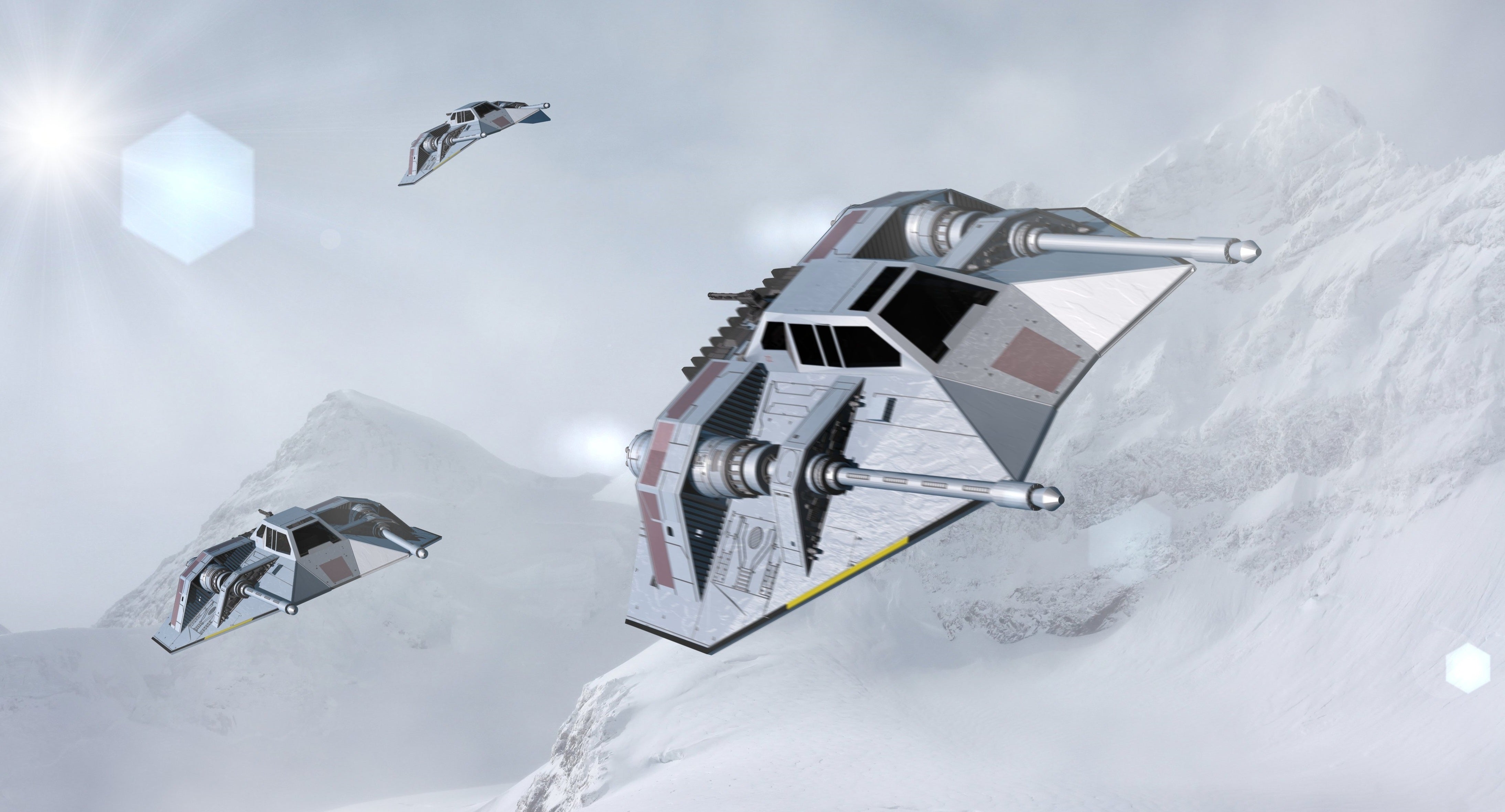 Fall in Love with These Lighting Look of Lego Snowspeeder 75259 Set