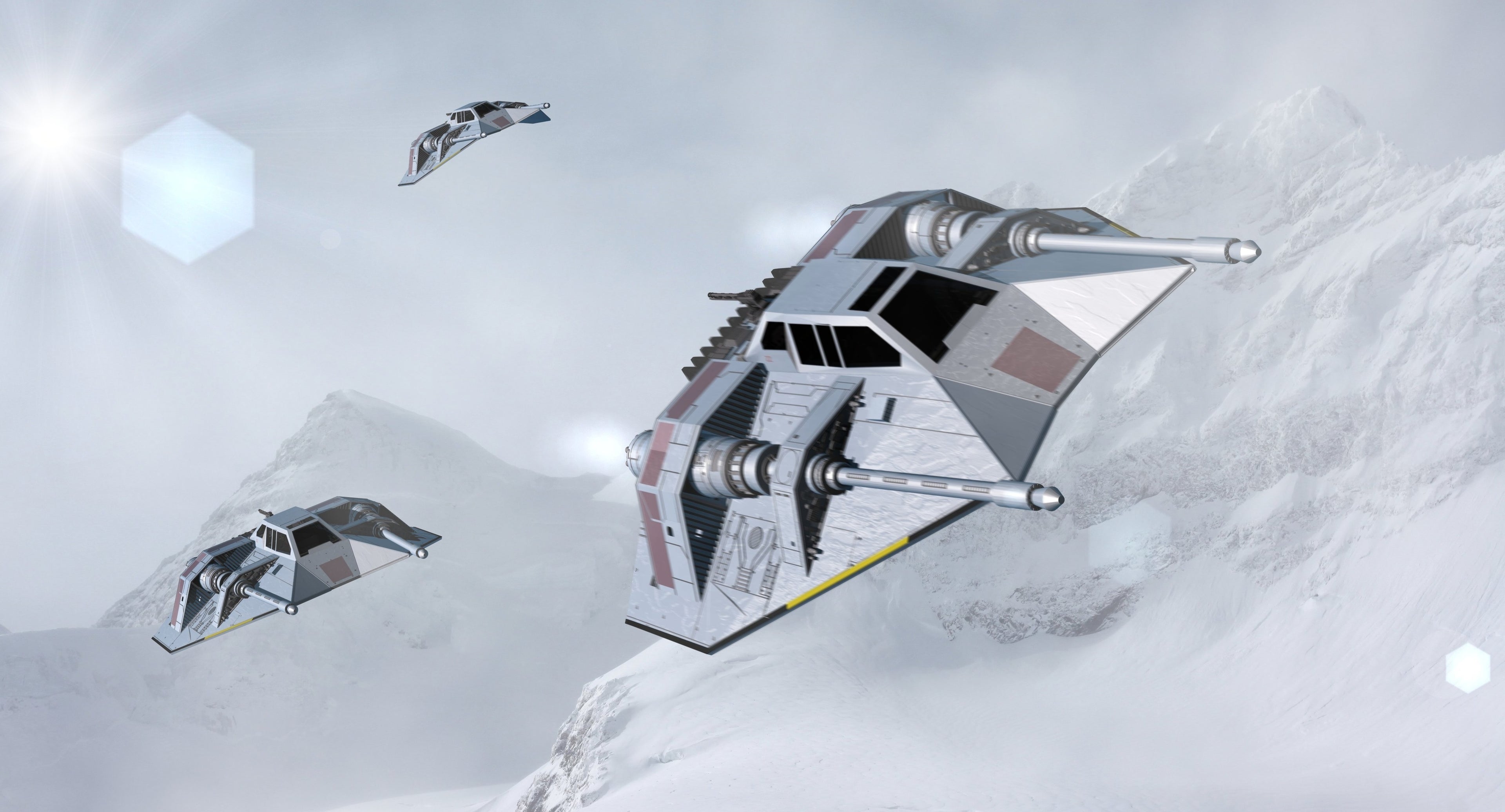 Fall in Love with These Lighting Look of Lego Snowspeeder 75259 Set