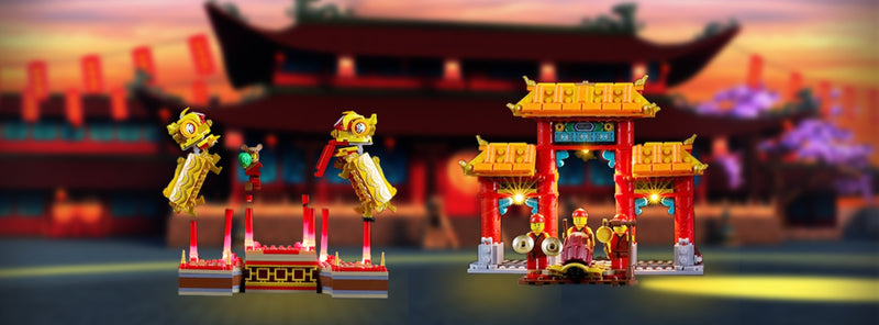 Dazzling Display and Fun With Traditional Chinese Lion Dance 80104 Set