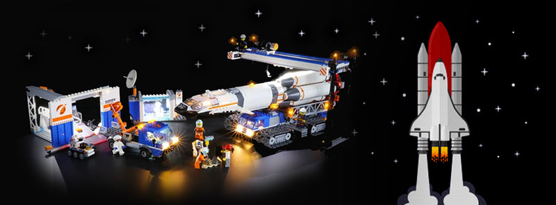 An Incredible Detail Build Of Lego City 60229 Rocket Assembly & Transport