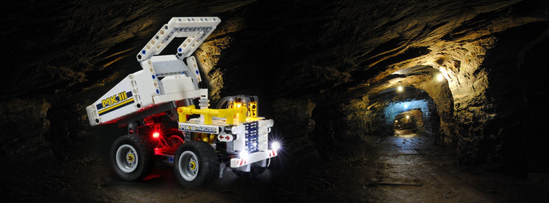 Amazing Details Of Mining With Lighting Lego Bucket Wheel Excavator 42055 Set