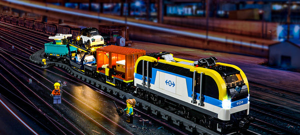 Install Lightailing Light Kit For Lego Freight Train 60336 