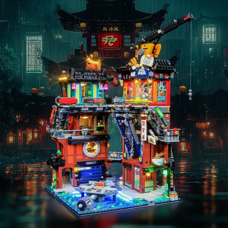lego ninjago city night lights