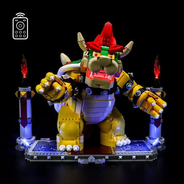 (Remote Version)Light kit for The Mighty Bowser 71411-Briksmax