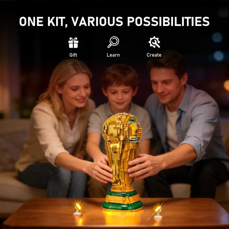 Beleuchtungsset für die offizielle FIFA World Cup Trophäe 43020 - Briksmax 2.0 | Touch-Steuerung