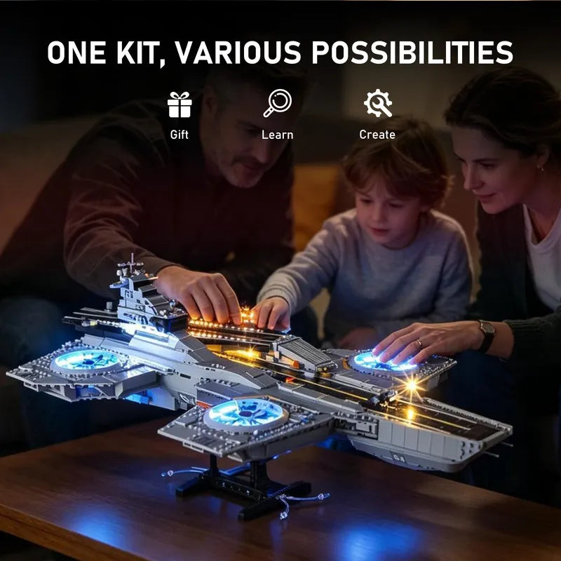 Light kit for S.H.I.E.L.D. Helicarrier 76354 - Briksmax