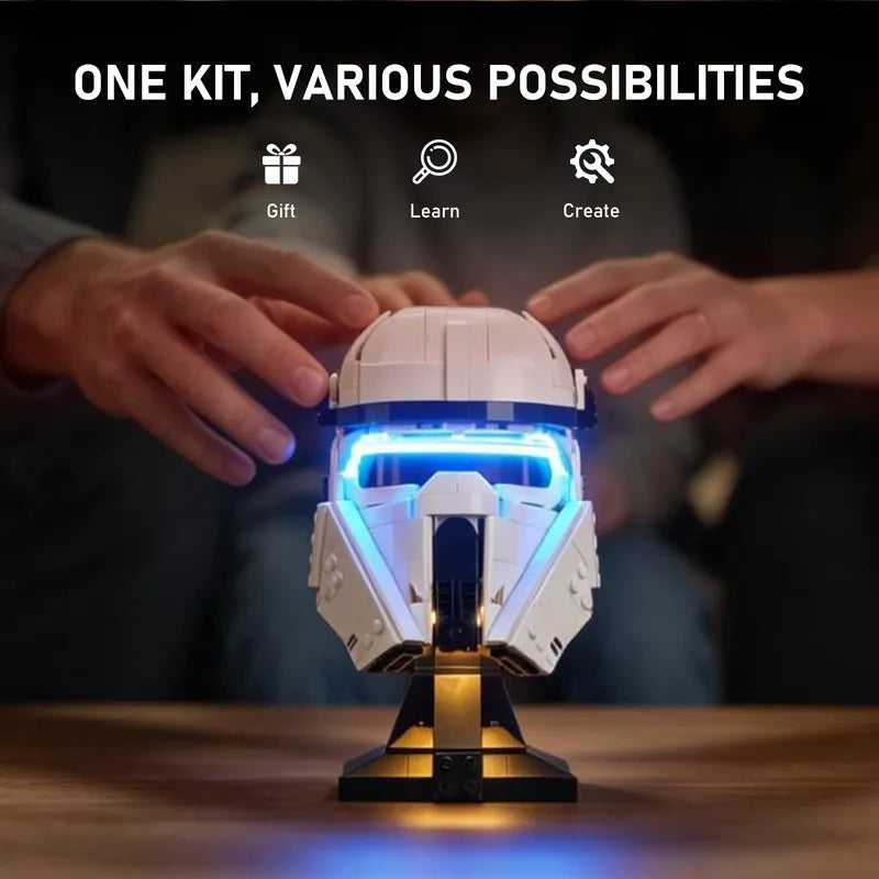 Light kit for Imperial Remnant AT-RT Driver Helmet 75458 | Briksmax 2.0