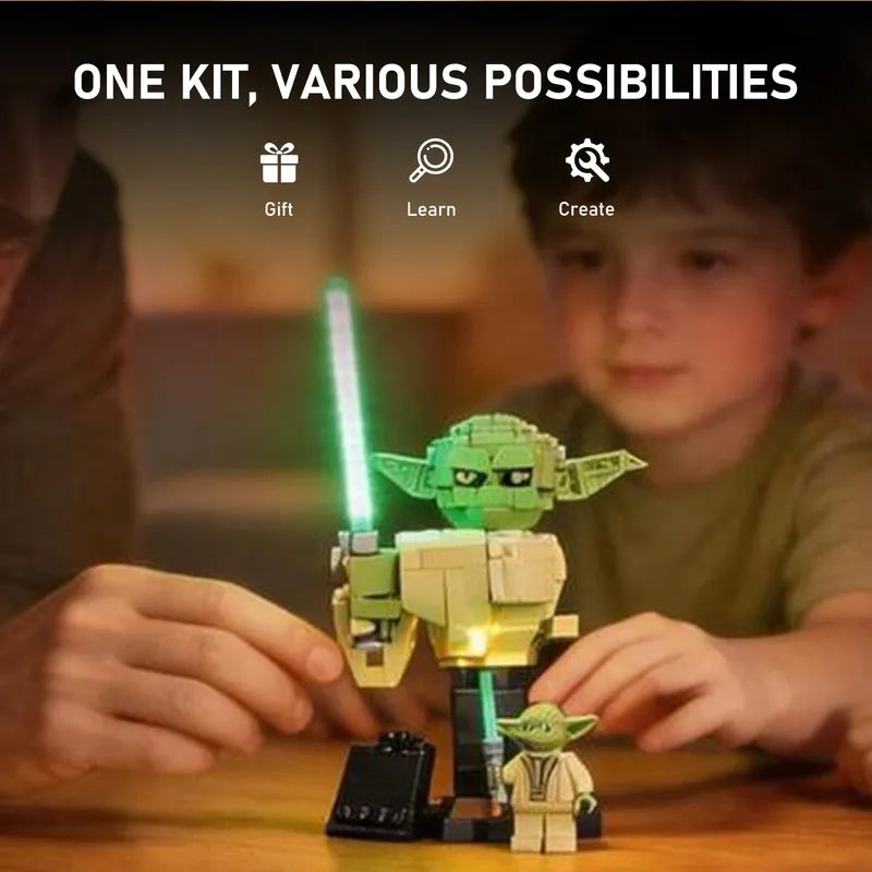 Beleuchtungsset für Yoda Büste 75438-Briksmax 2.0